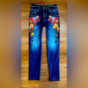 emoji leggings kids 7-8